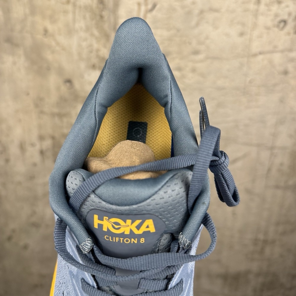 Size 7D - Hoka One One HOKA Clifton 8 Wide Goblin Blue Mountain Spring - Picture 7 of 16
